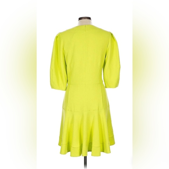 Jonathan Simkhai Kayleigh Ripple Crepe Mini Dress in Lime Size 10 NWT - Picture 6 of 8